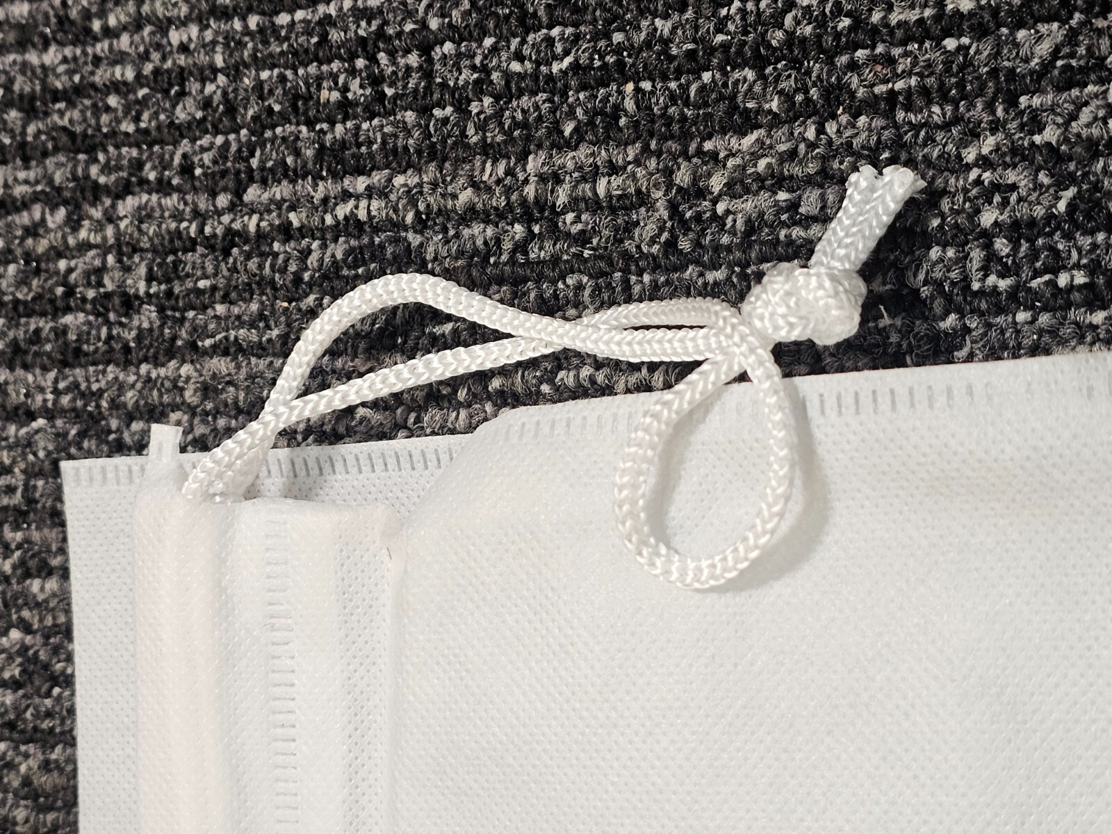 (QTY20) The RealReal Drawstring White Shoe Dust Bag Travel Storage