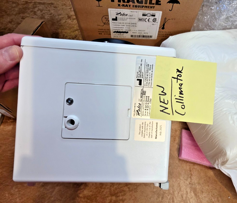 Ralco 6693-25F2L Sedecal 451213459012 MD Collimator R 221/A DHHS GE Philips Xray