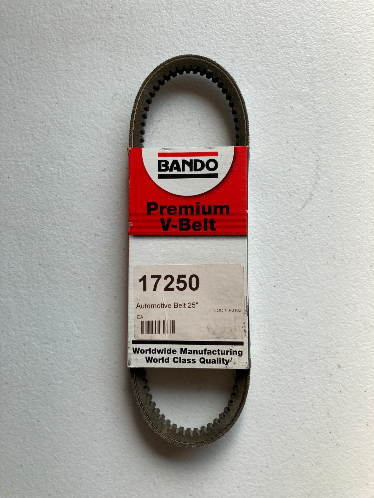 Bando Automotive Cogged V Belt 17250 25″ New Old Stock