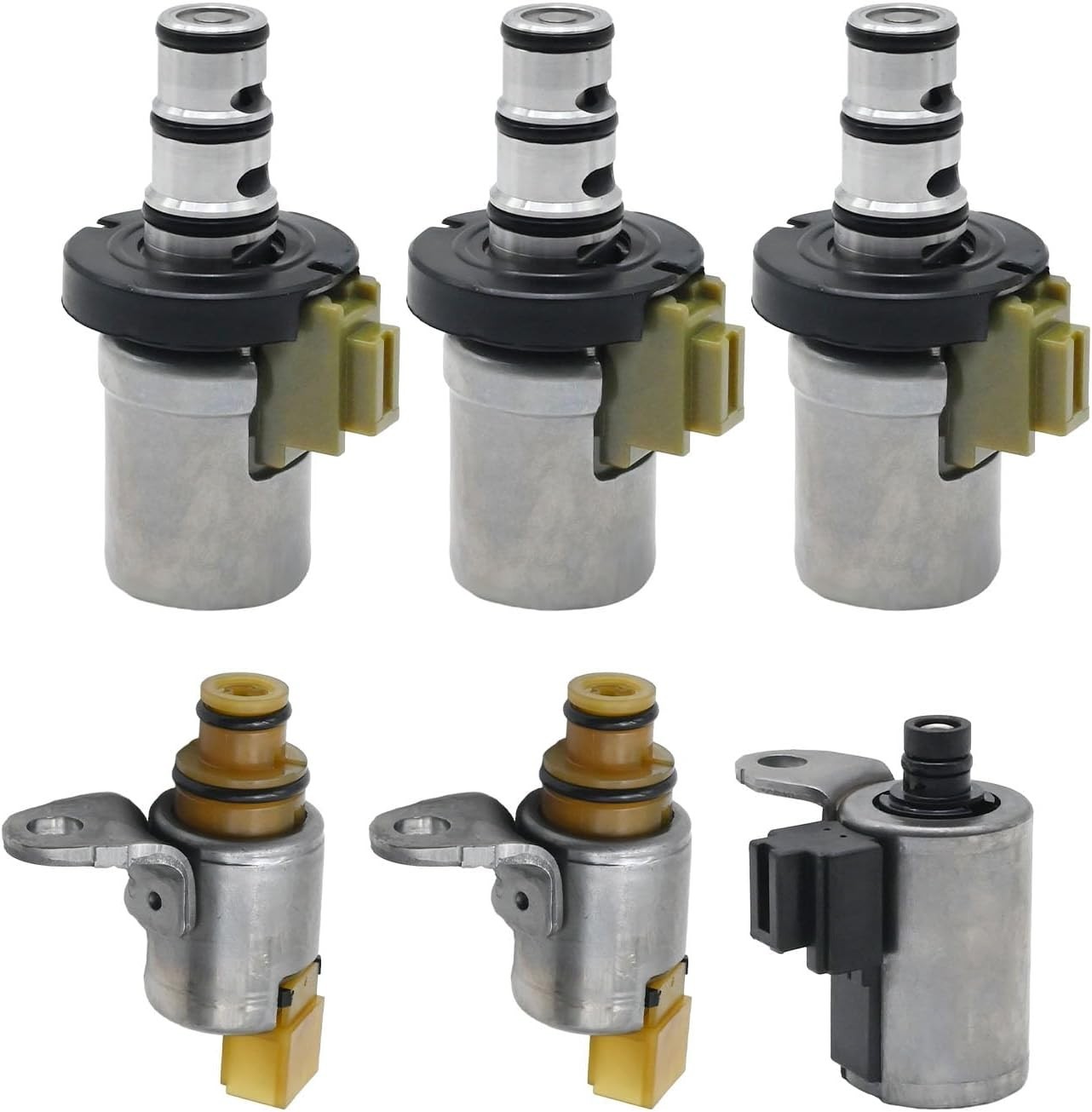 6Pcs Transmission Shift Solenoid Kit EPC PWM 4F27E Replacement for Ford Fiest…