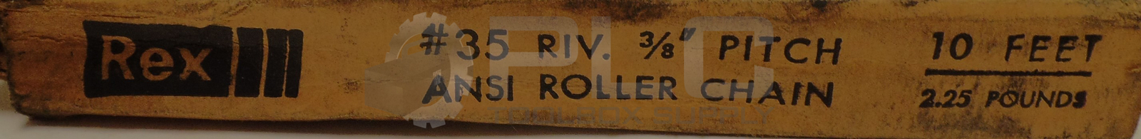 NEW REXNORD 35 RIV. 3/8 PITCH 10 FEET ROLLER CHAIN