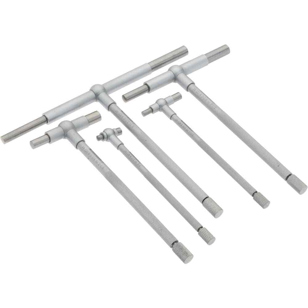 SPI 14-124-2 Telescoping Hole Gauge Set: Hardened Tool Steel, 1/2″ to 6″