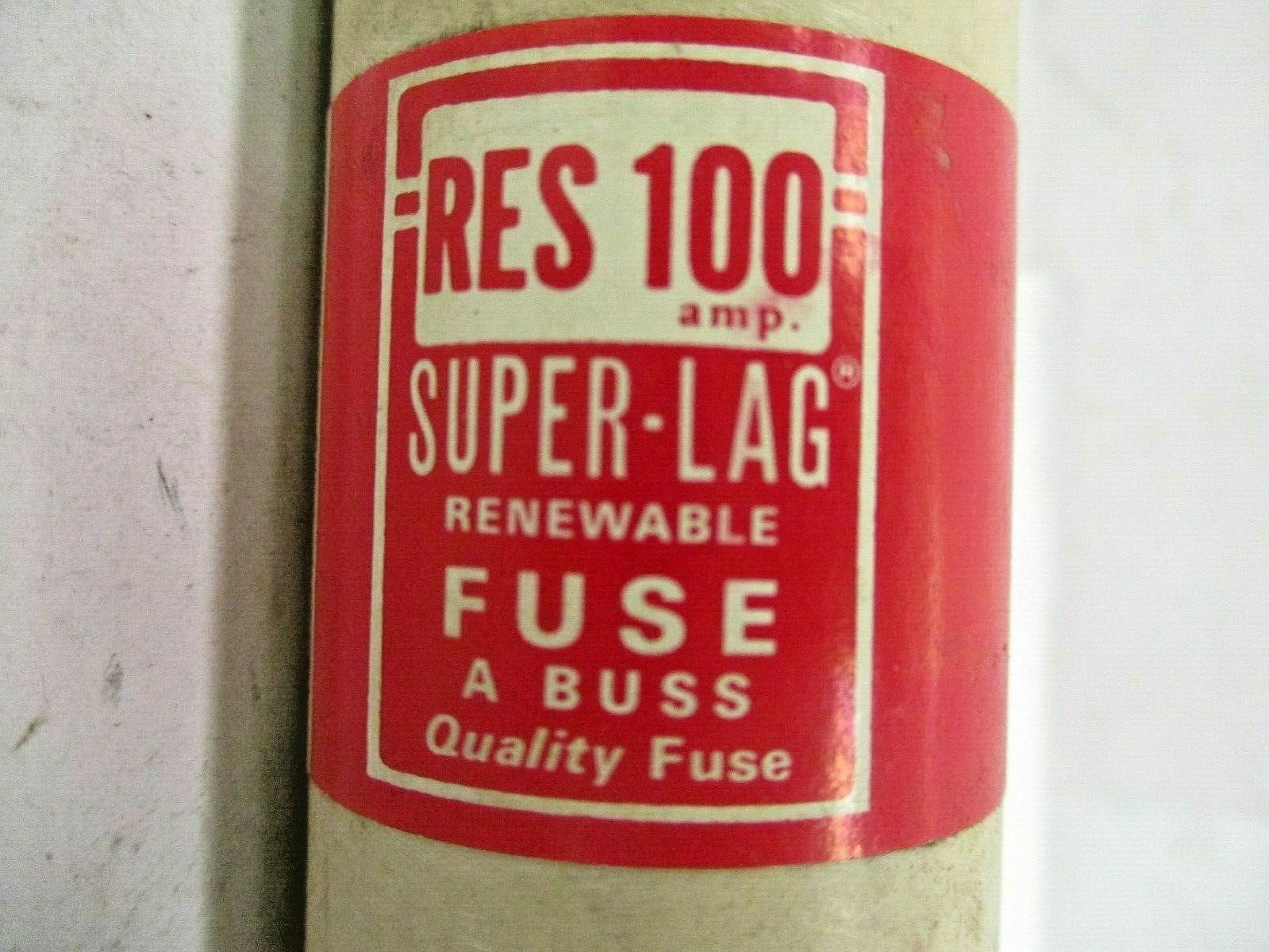 New Open Box Lot of 2 Pieces Super-Lag Res 100 600 Volt Renewable Fuse A4433DN