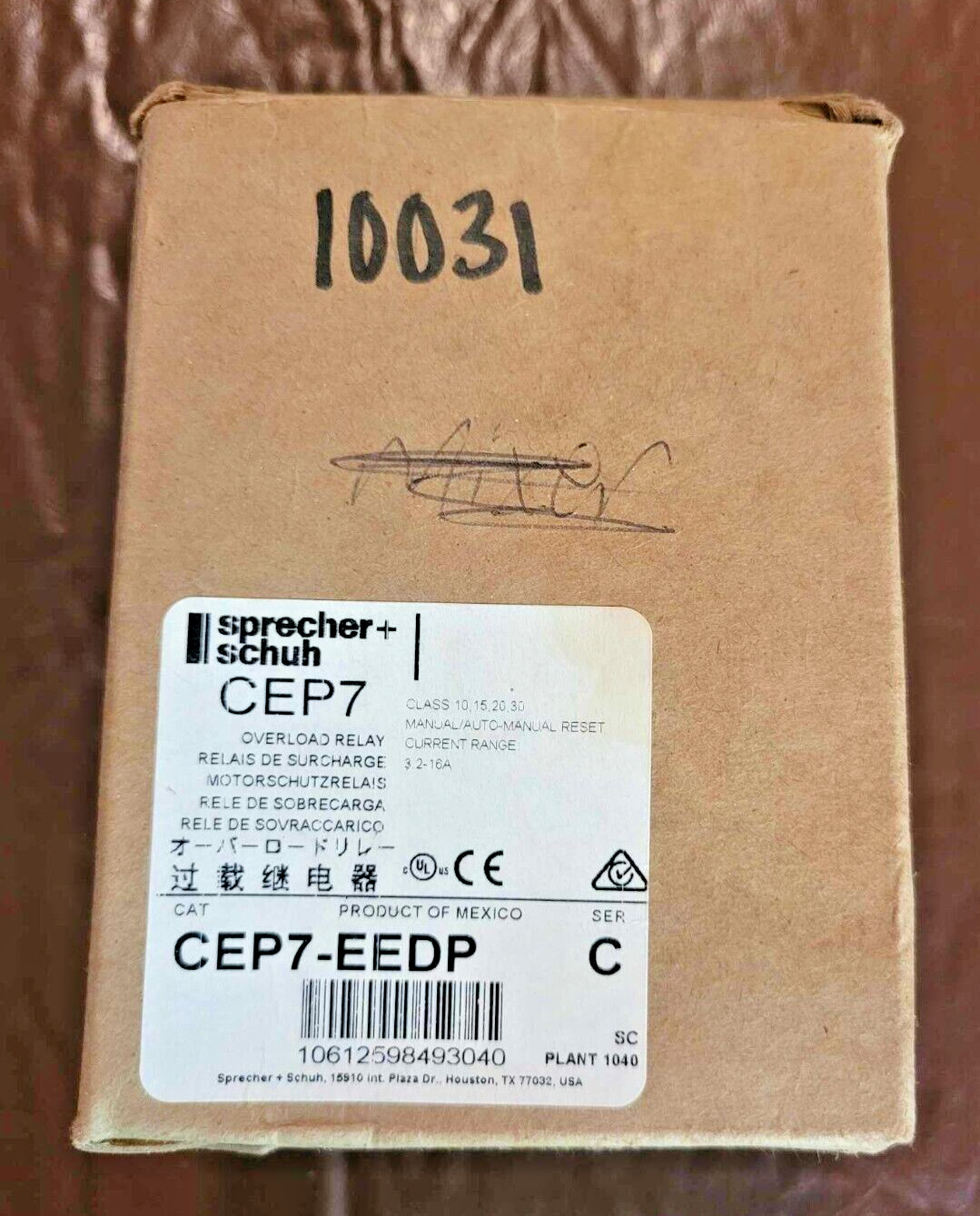 CEP7-EEDP SPRECHER + SCHUH OVERLOAD RELAY NEW IN FACTORY BOX