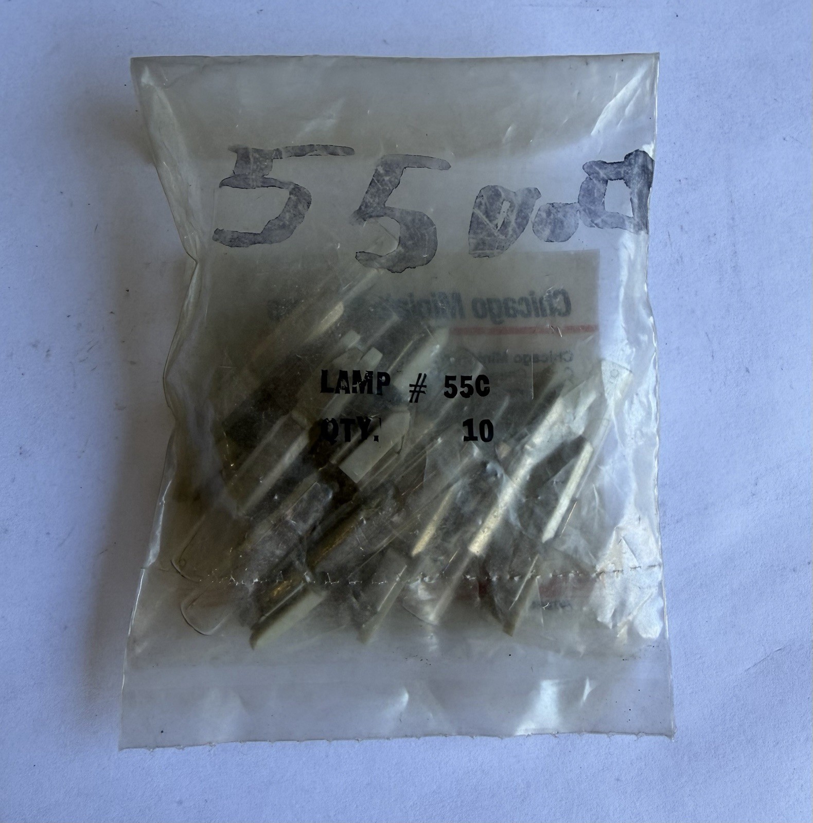 QTY 10 VCH Chicago Miniature 55C Lamps