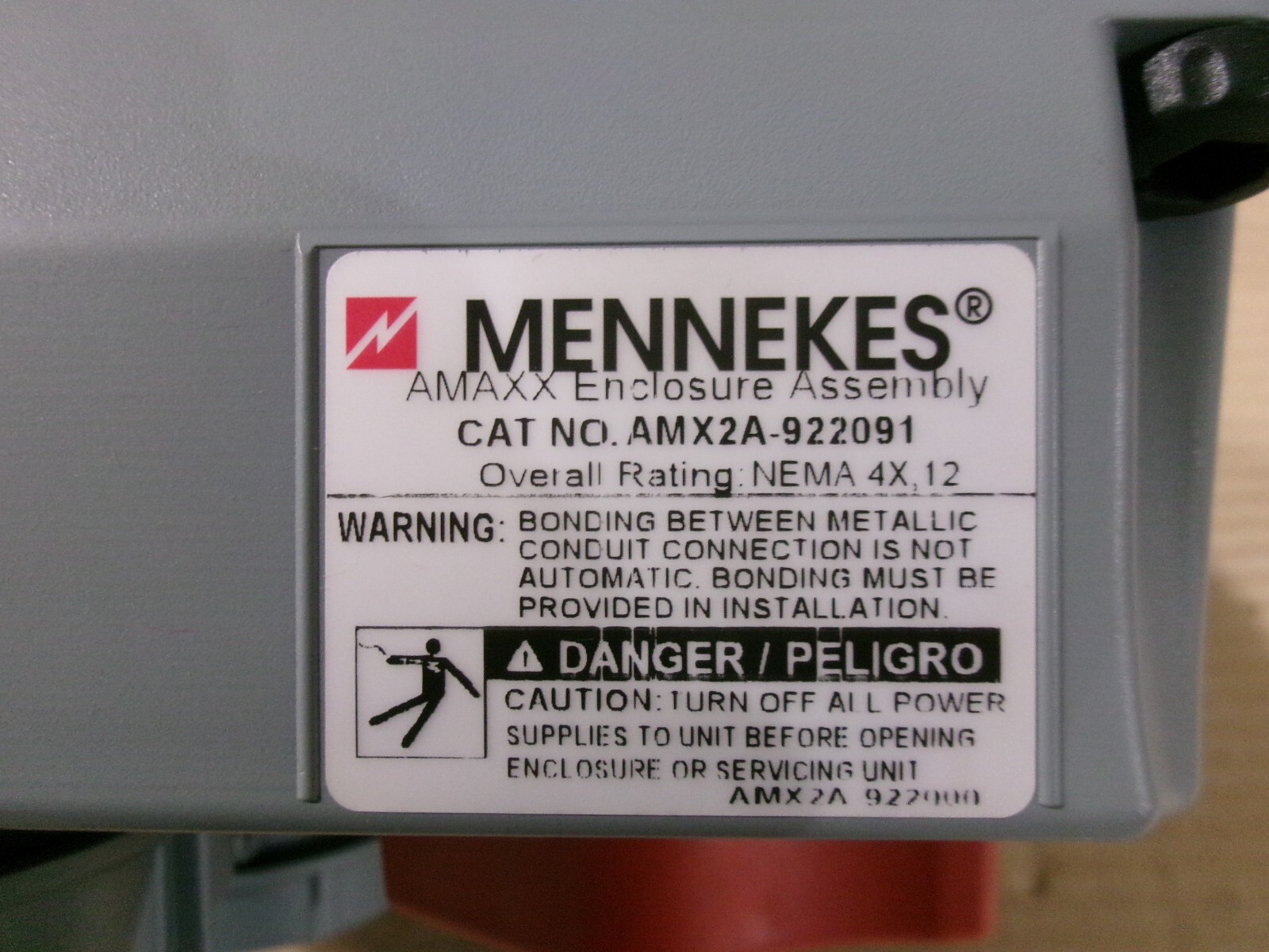 NEW MENNEKES AMX2A-922091 AMAXX Enclosure Assembly NEMA 4X 30A 3PH 4W 600V 15HP
