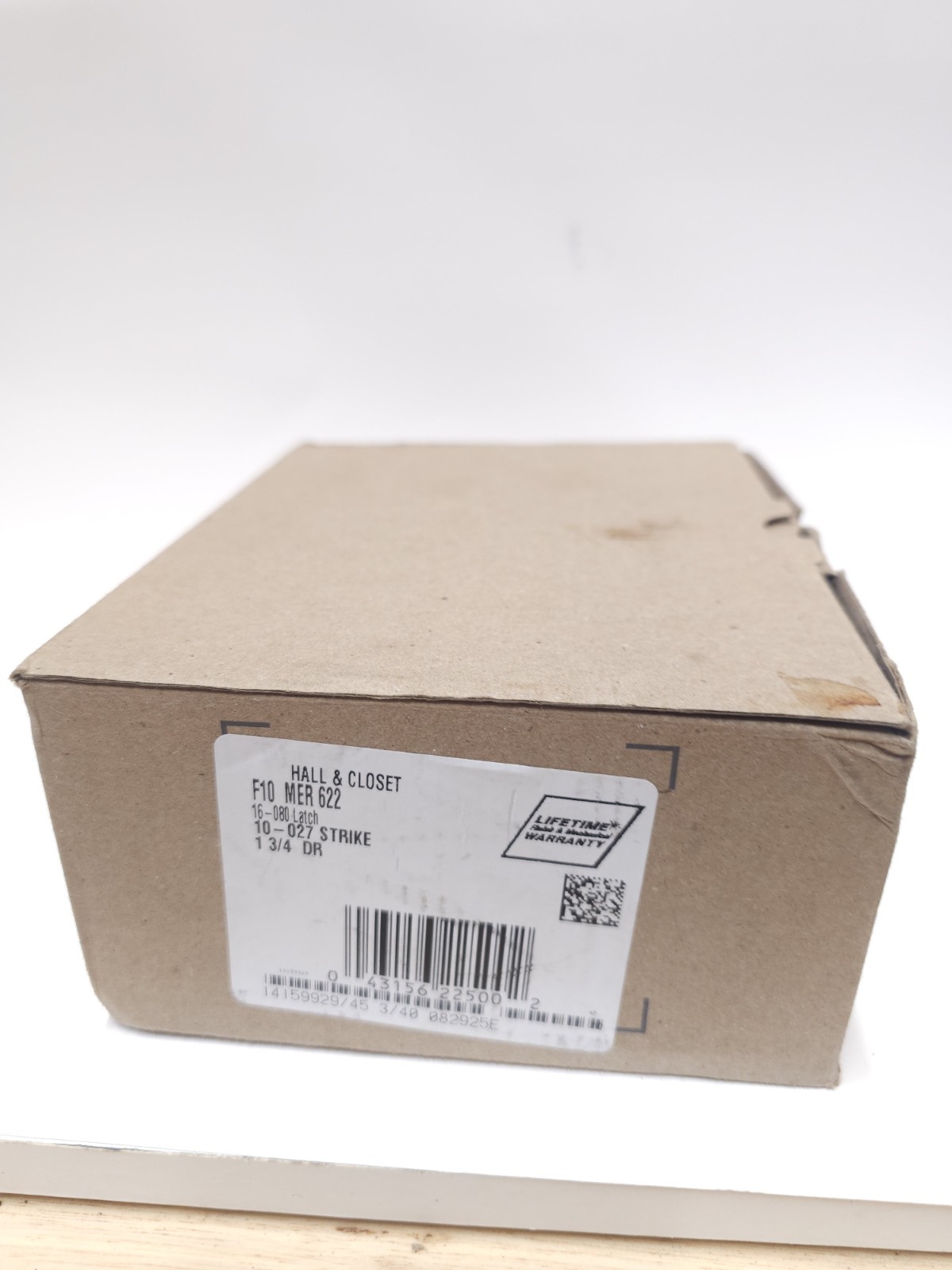 Schlage F10MER622 Hall & Closet Door Lever Set Matte Black NEW 1 3/4 DR