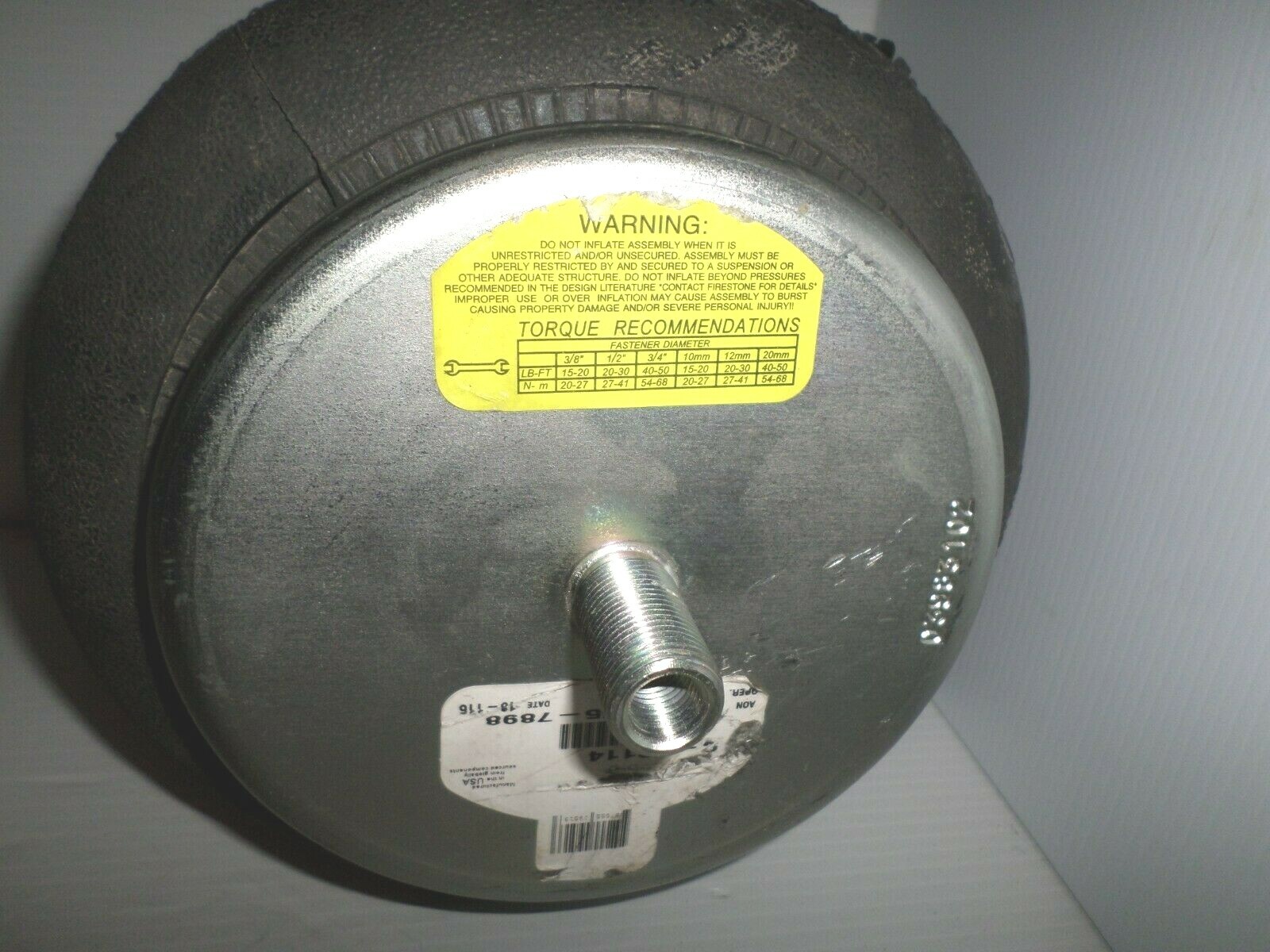 👀 NEW FIRESTONE W01-455-7898 Airide Air Spring BELLOWS AIRSPRING HENDRICKSON NO