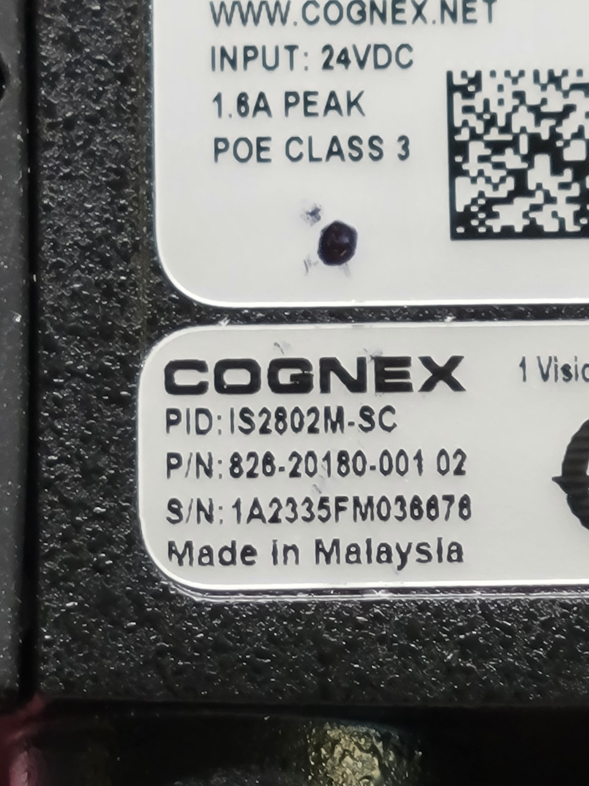 Cognex Model 50215 Barcode Code Reader 828-21440-001 01