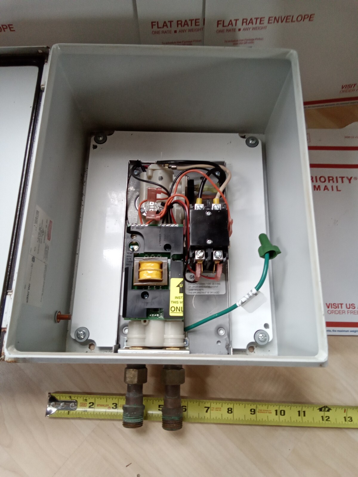 EEMAX EX100T ELECTRIC TANKLESS WATER HEATER USED , T1