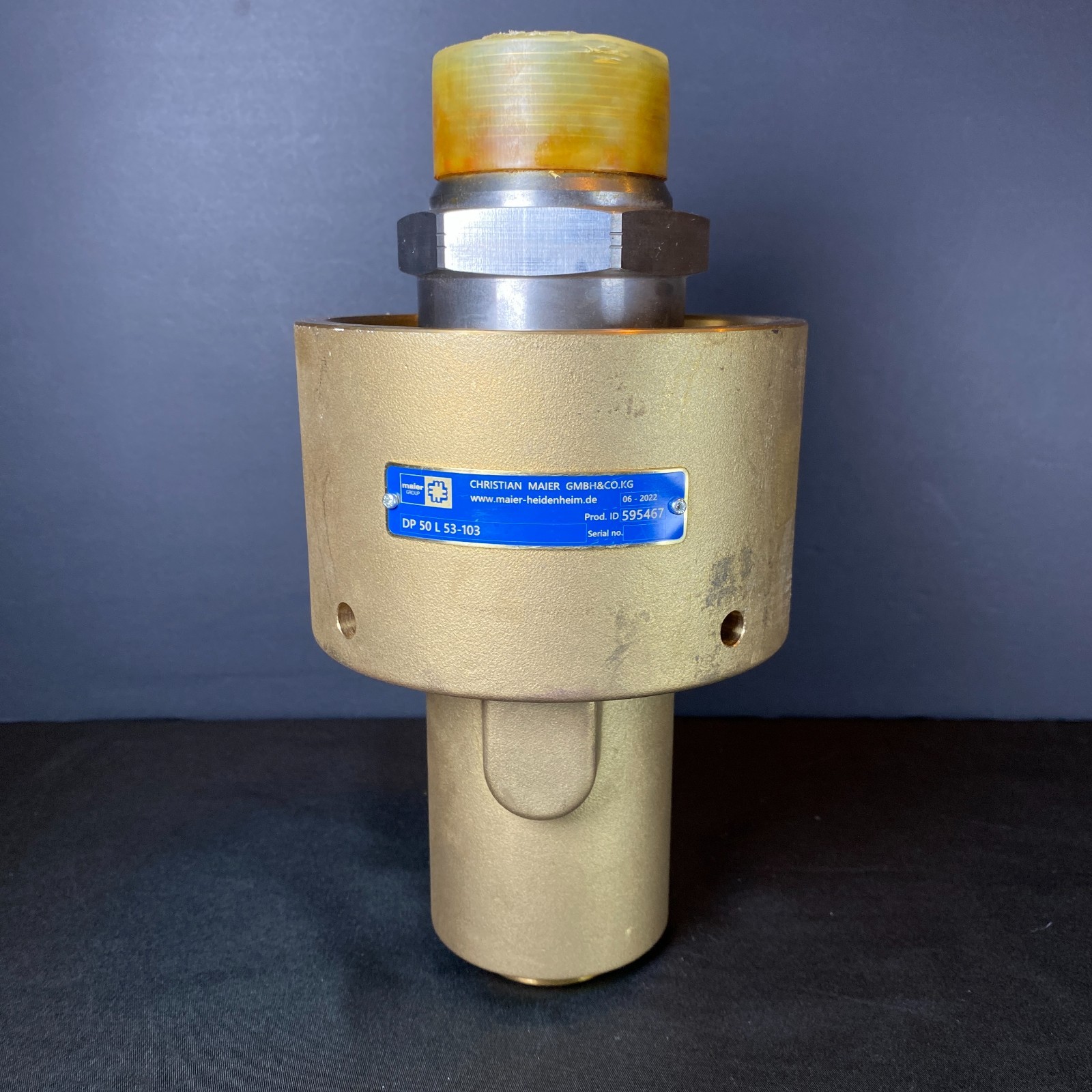 MG Christian Maier Group DP 50 L 53-103 586979 2″ NPT DN50 Rotary Joint NEW RUST
