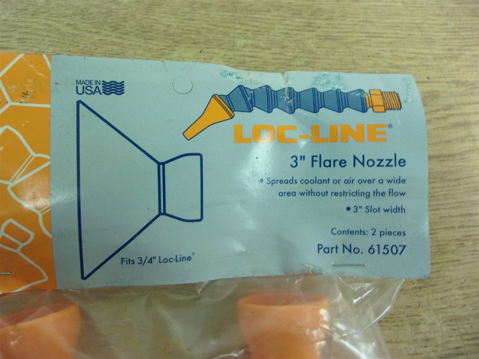 NEW Loc-Line 61507 3″ Flare Nozzles, Lot of 2 *FREE SHIPPING*