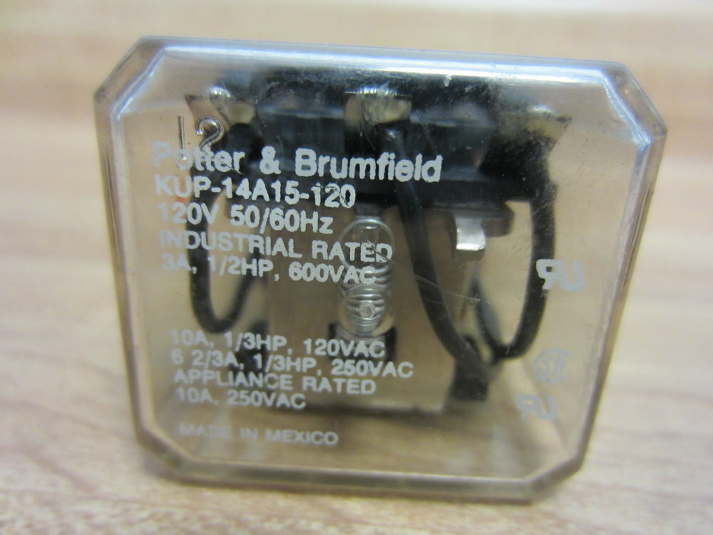 Potter & Brumfield KUP-14A15-120V Relay KUP14A15120 (Pack of 3)