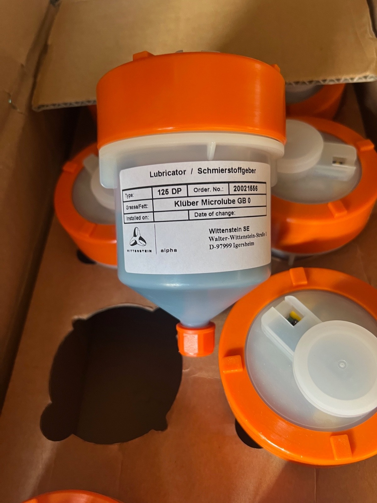 WITTENSTEIN / ALPHA Kluber grease 125DP 20021555 Microlube GB0 Lubricator