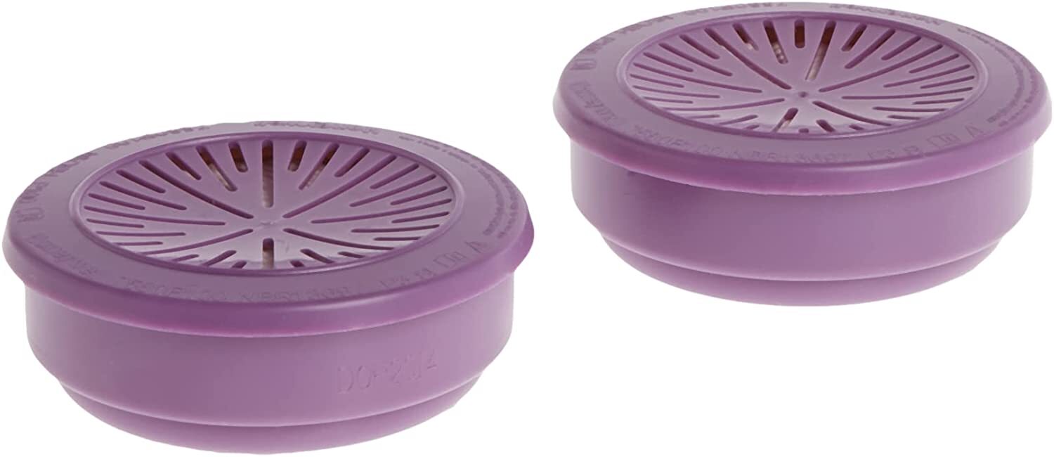 North 7580P100 P100 Particulate Replacement Respirator Cartridge Filter, 1 Pair
