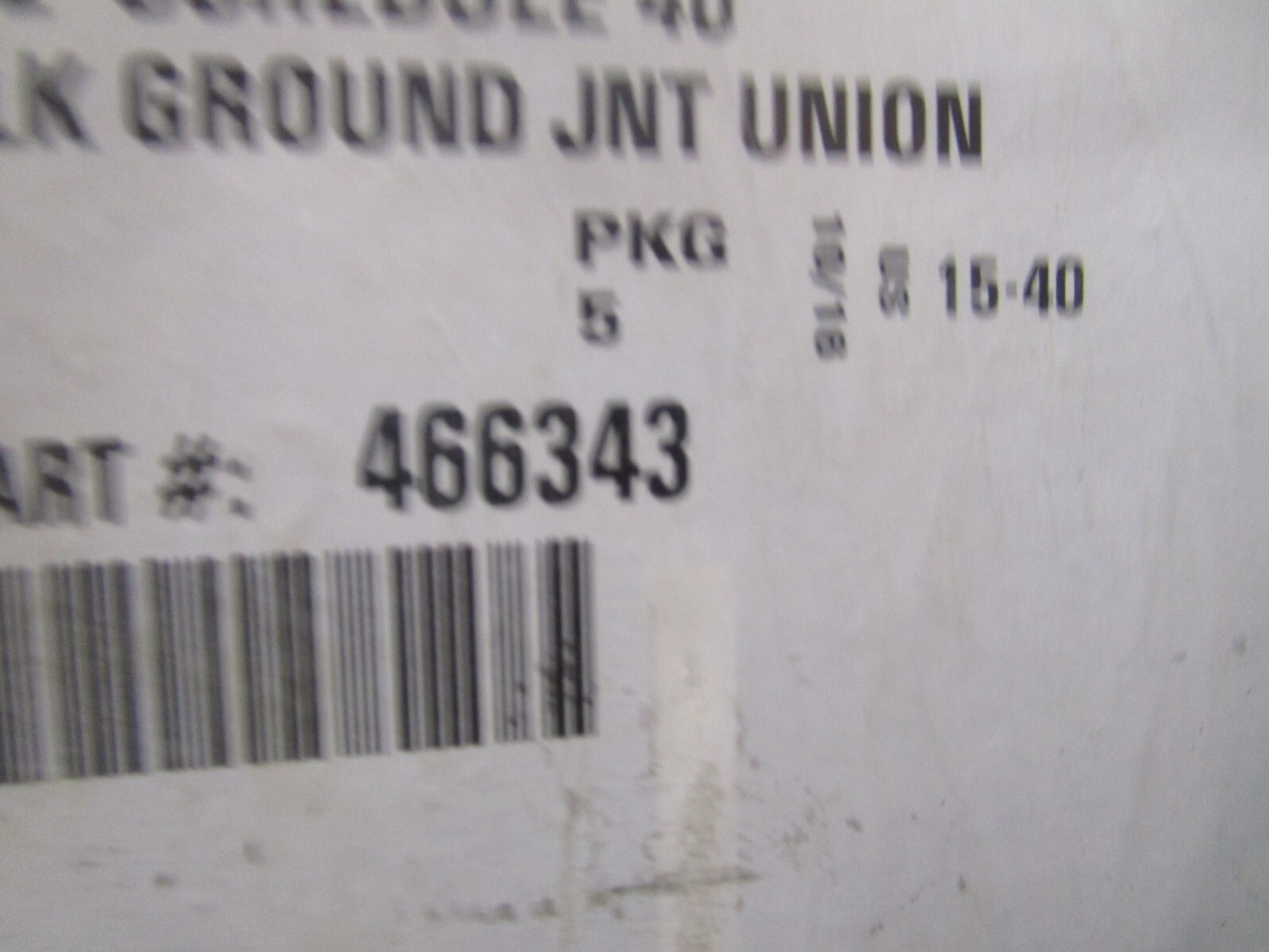 1/2″ 150 lb Black Malleable Iron (Brass to Iron Seat) Pipe Union QTY 5