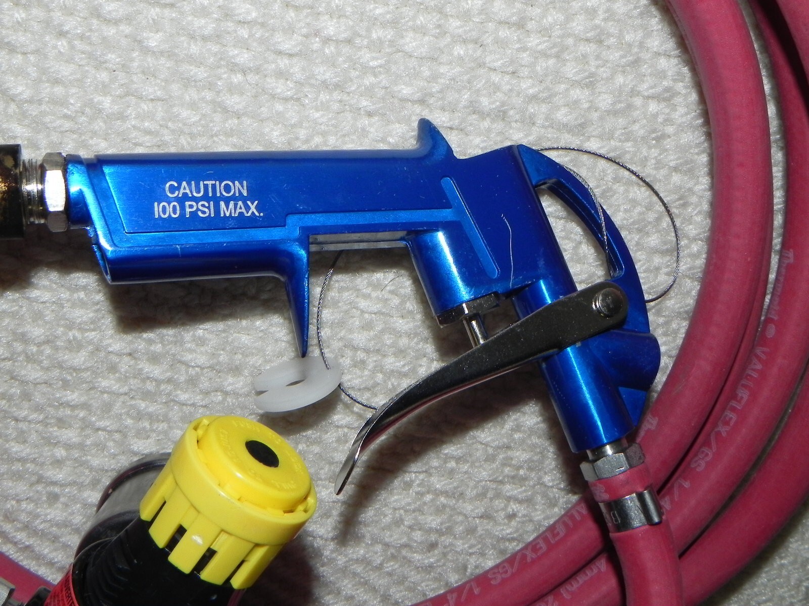 Valuflex GS 1/4″ Hose Hypro 30 PSI Gauge/Mastercraft Air gun/Parker 14R012FC=300