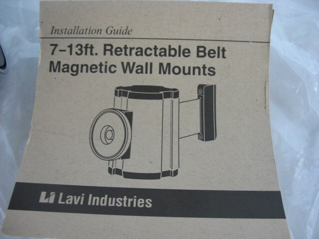 Lavi Industries 50-41300MG/SA/BK Retractable Magnetic Belt Barrier,up to 15′ NEW