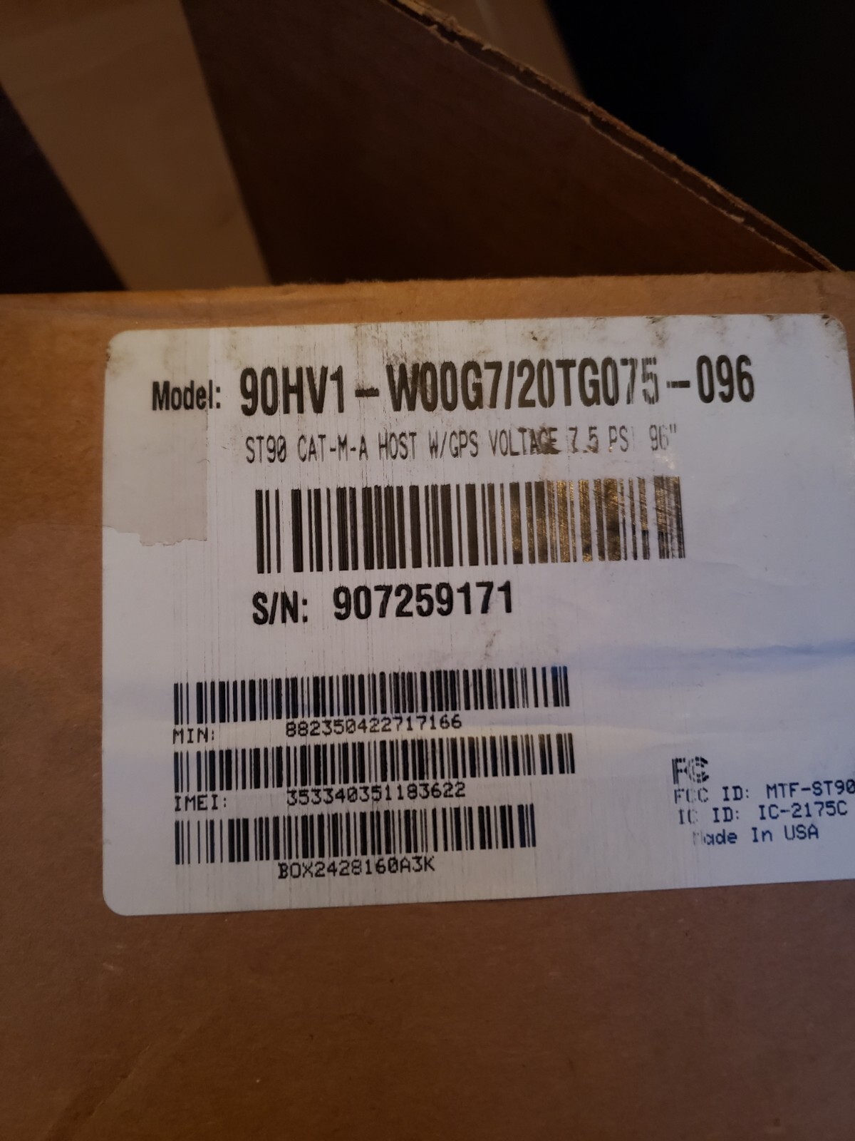 SmartTank ST90 LTE Wireless Tank Monitoring System, 90HV1-C00G4/20TG075-096- NEW
