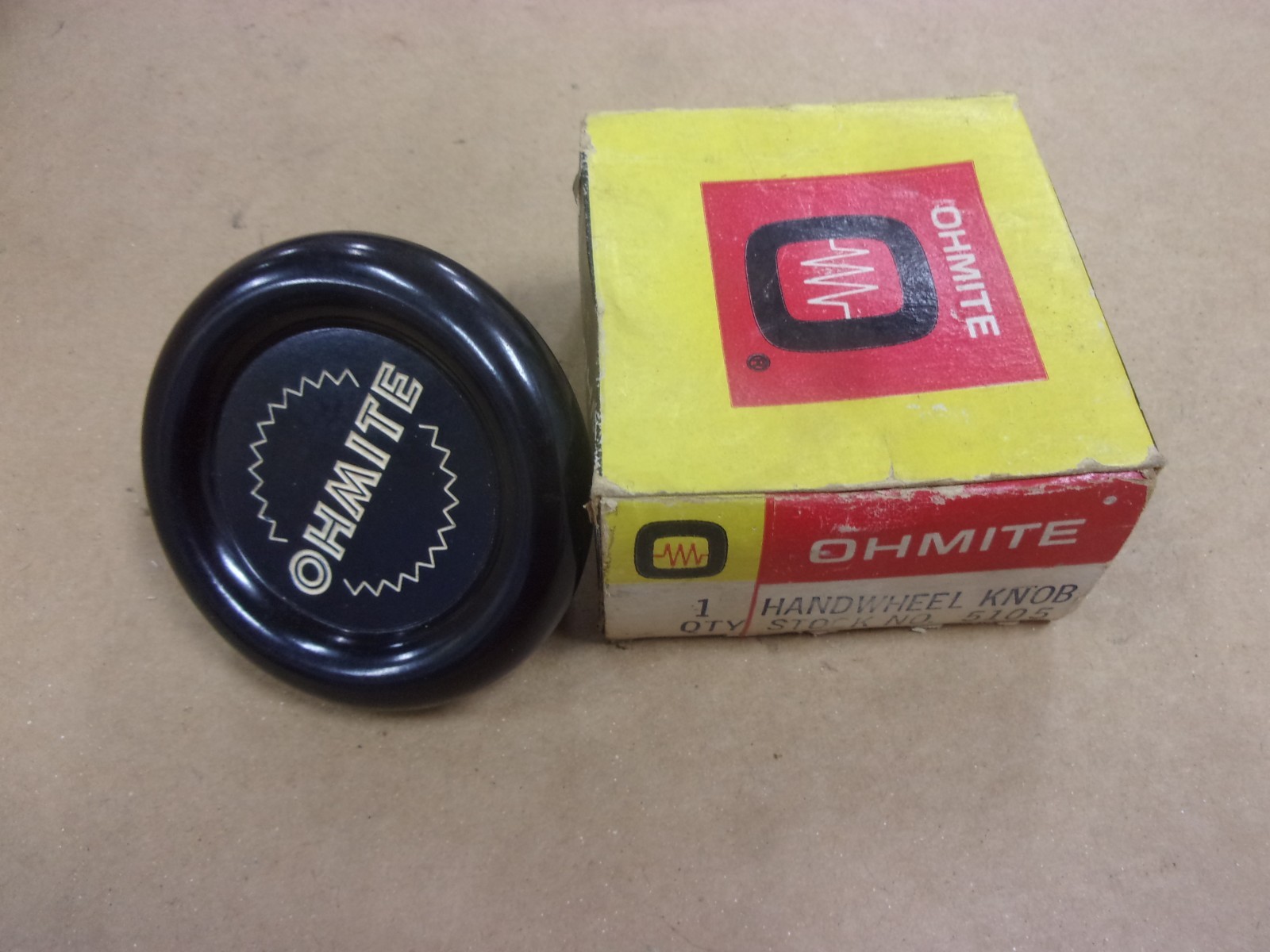 Ohmite 5105 Handwheel Knob 3/8″ Bore 3-1/4″ Welder Variable Rheostat Adjusting