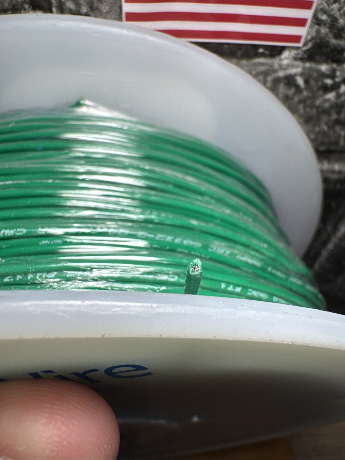 ALPHA WIRE 3050 1000 FT Green 24AWG 24 AWG .40 MM 7/32 PVC SPOOL 3050-GR001 Hook