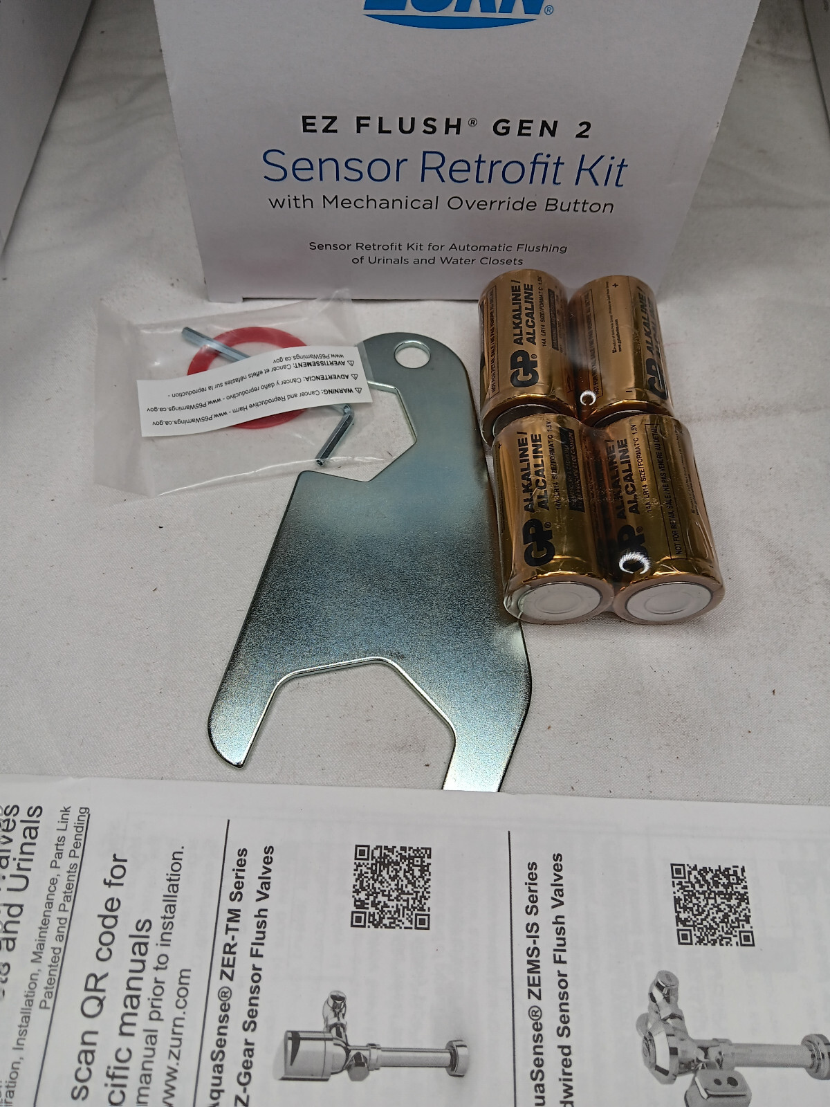 Zurn ZER6003AV-ULF-SM AquaSense 0.125 GPF Sensor Flush Valve