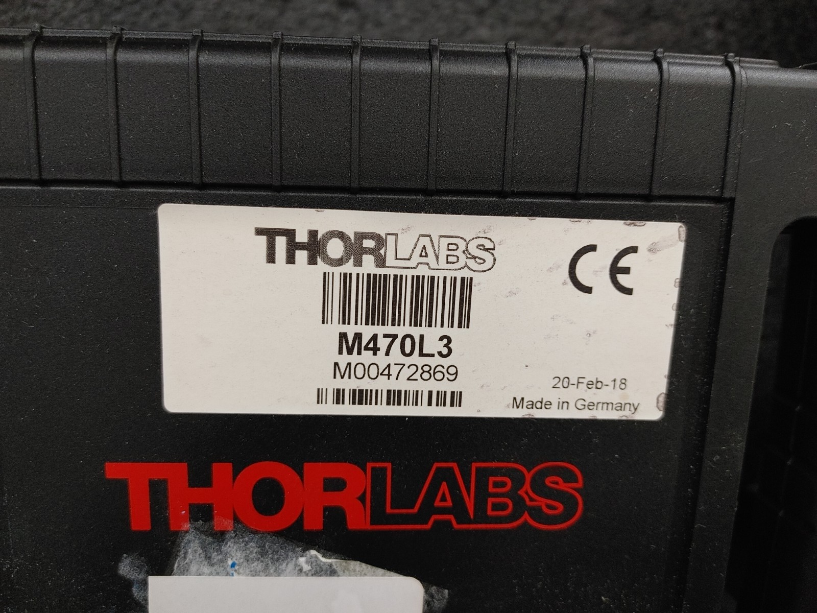 THORLABS M470L3 470 nm 650 mW 1000 mA Mounted LED w Lens Tube and Optic Filter
