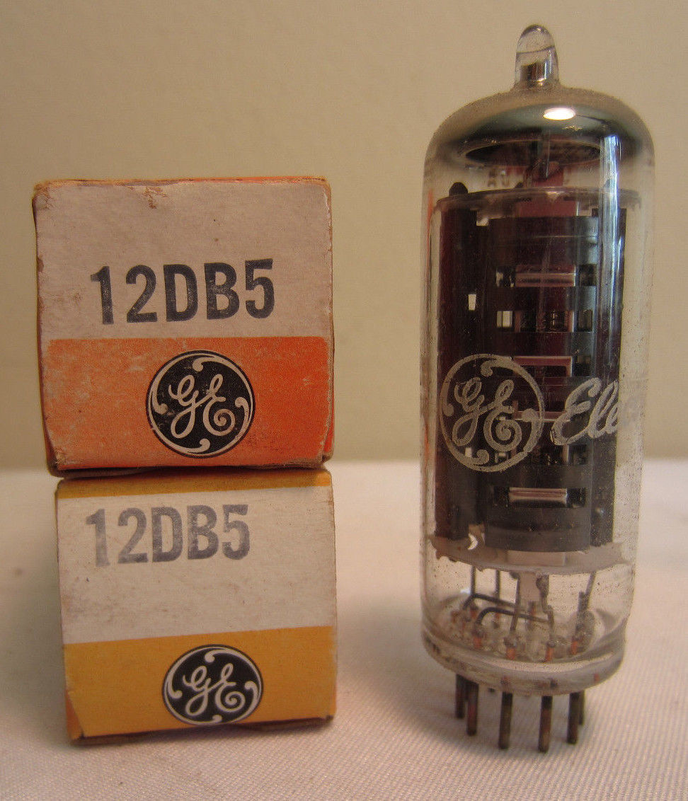 Lot Of 2 GE 12DB5 Electronic Tubes In Boxes