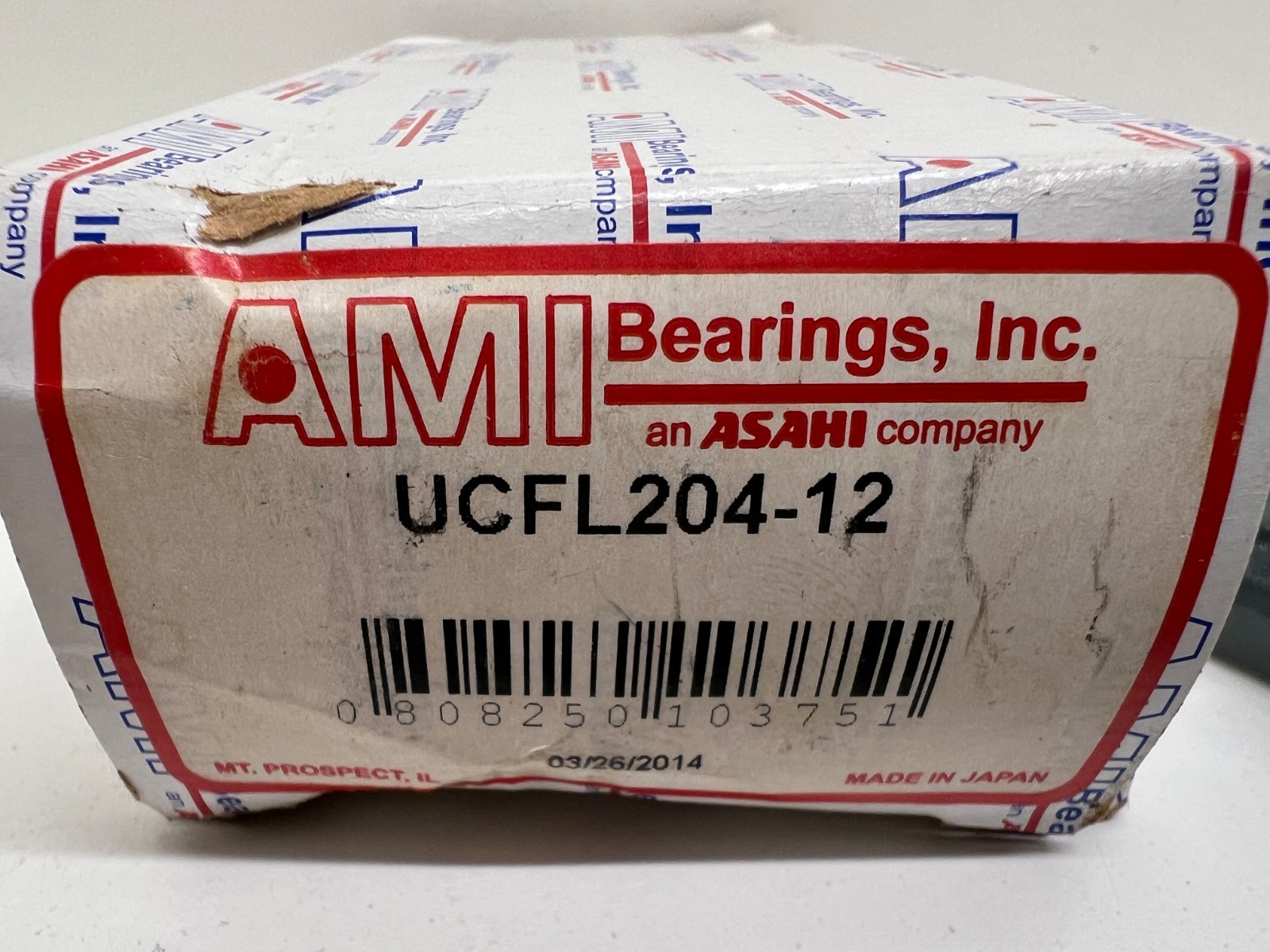 NEW OLD STOCK! AMI BEARING 2-BOLT FLANGE BEARING UCFL204-12