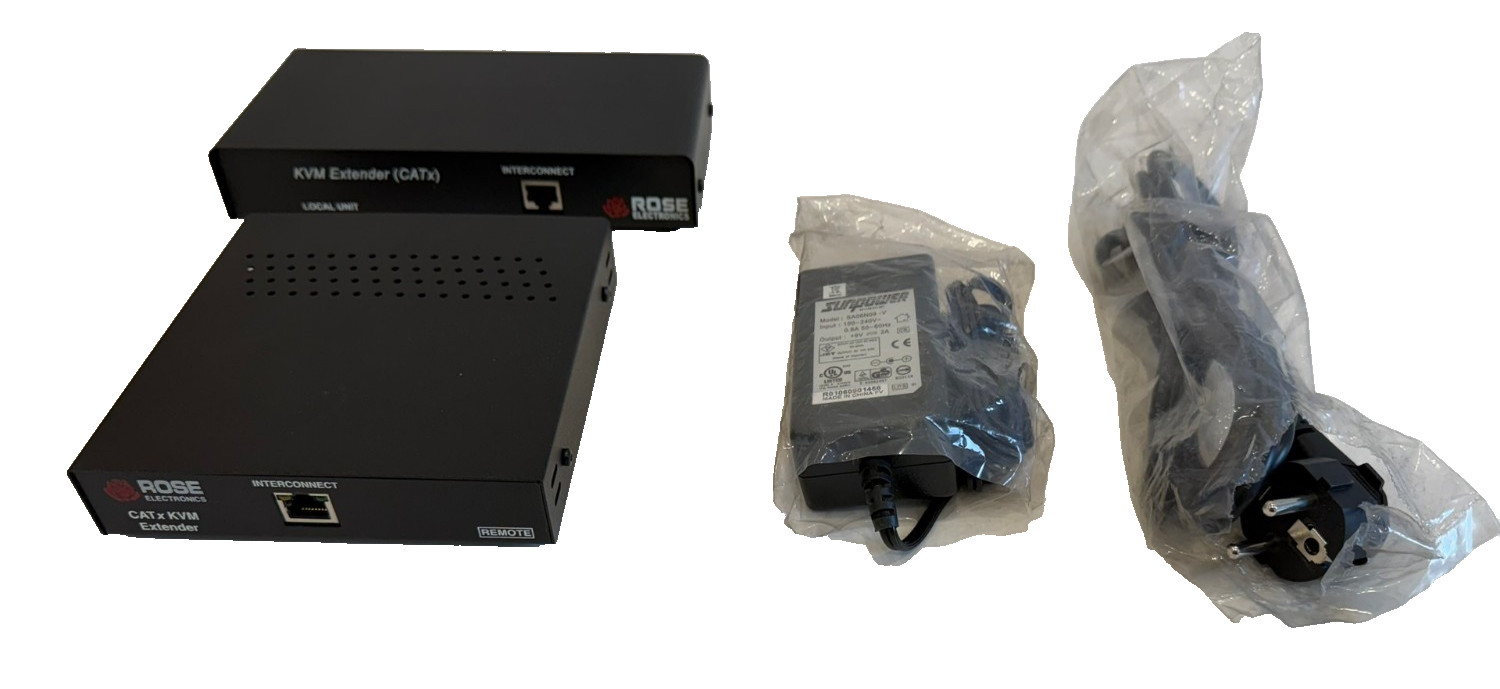 NEW ROSE ELECTRONICS CRK-1P1V KVM EXTENDER CRV-SL1,CRV-R1V CRK1P1V