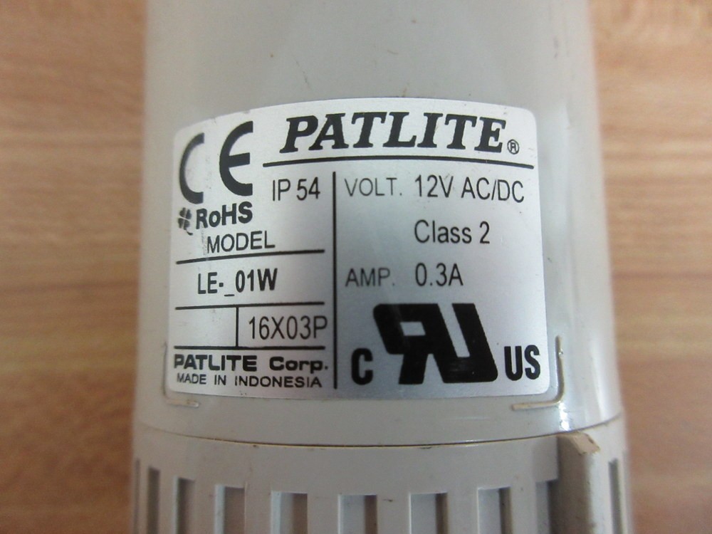 Patlite LE-01W LED Signal Tower LE01W Signal Tower Base Only