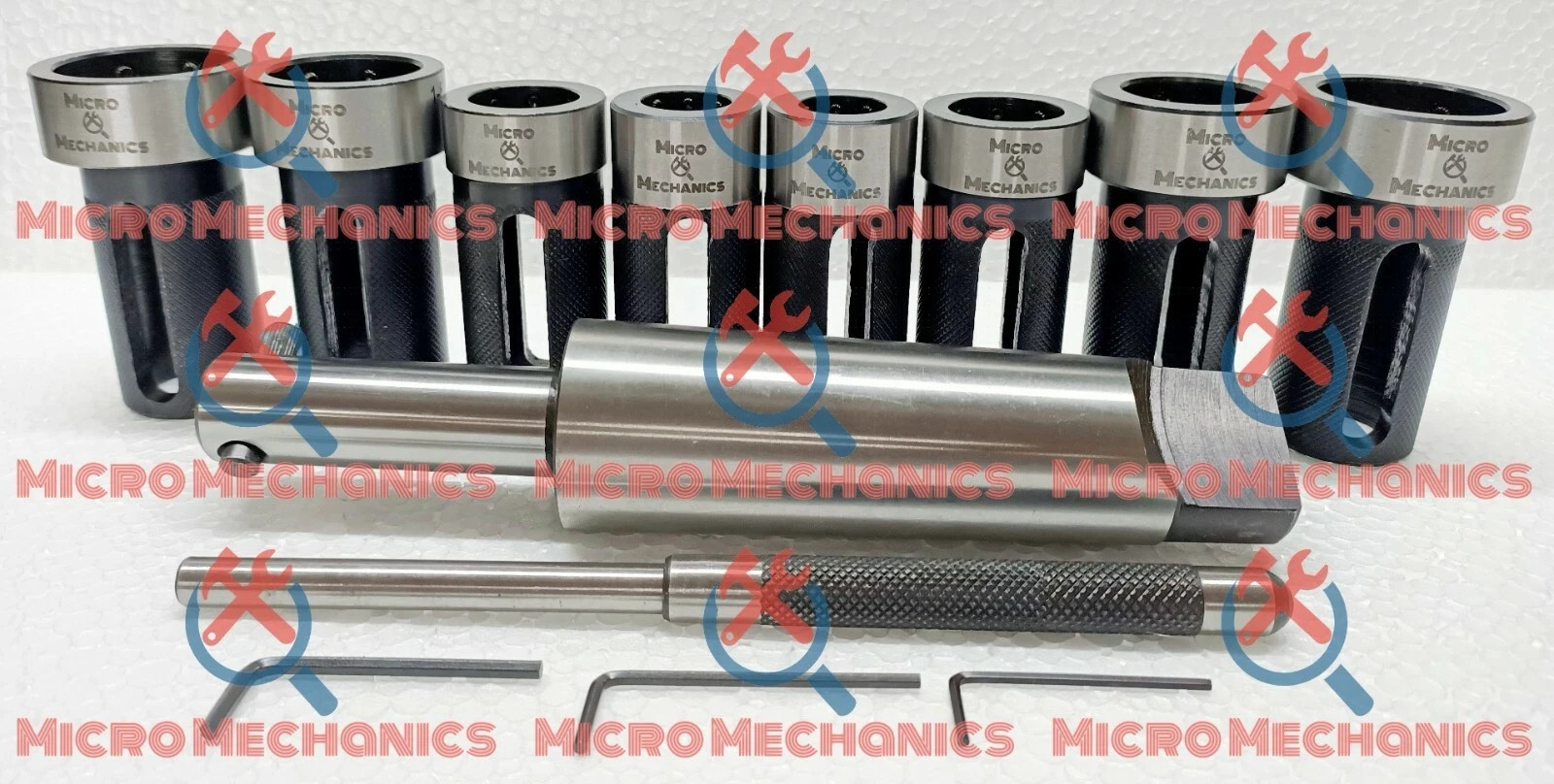 MT5 Die Holder Kit For Lathe Tailstock Morse Taper # 5 Sliding Action- Inch & MM