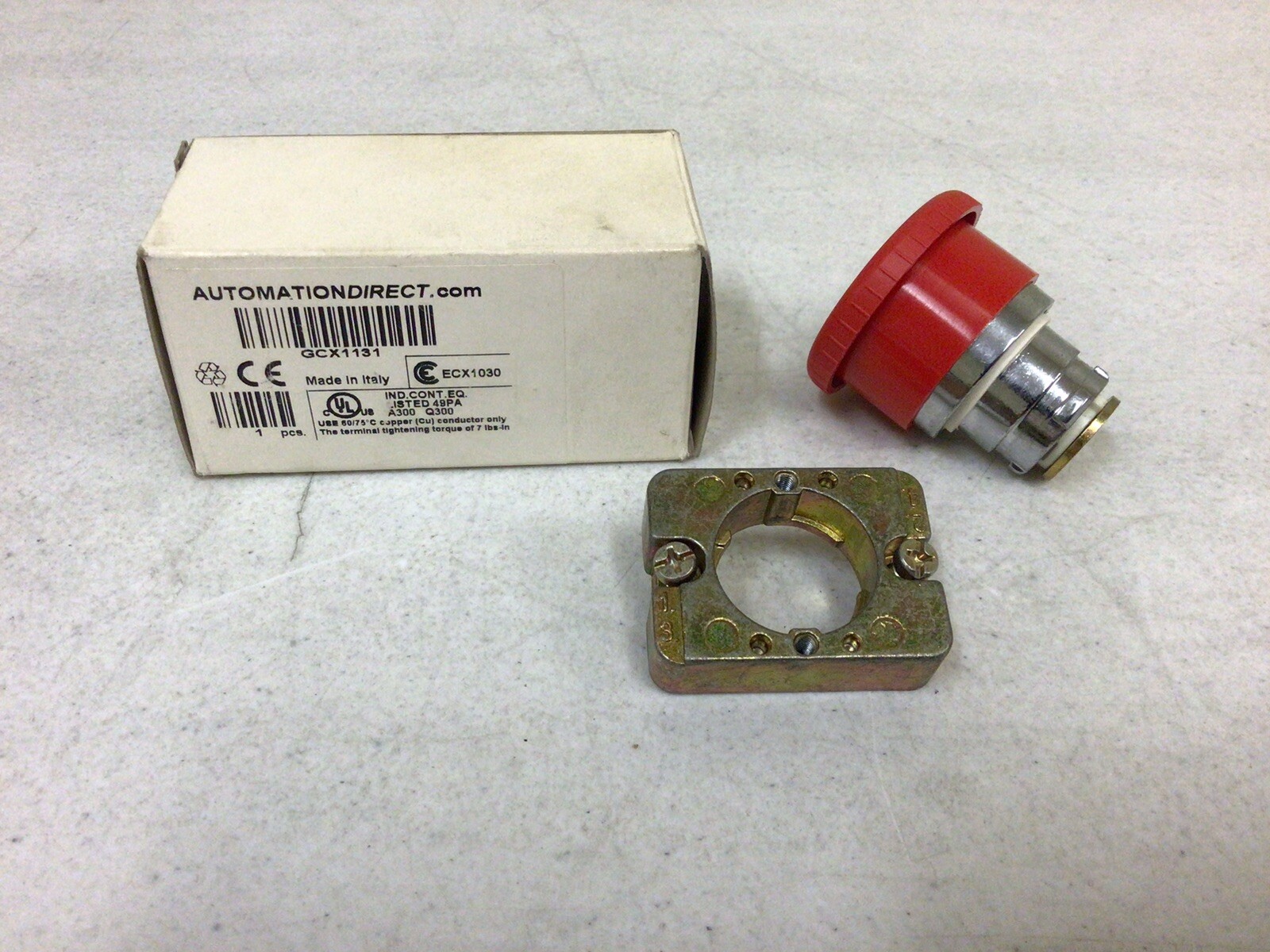 NEW, AUTOMATION DIRECT GCX1131 EMERGENCY STOP RED PUSH BUTTOM, FREE SHIPPING
