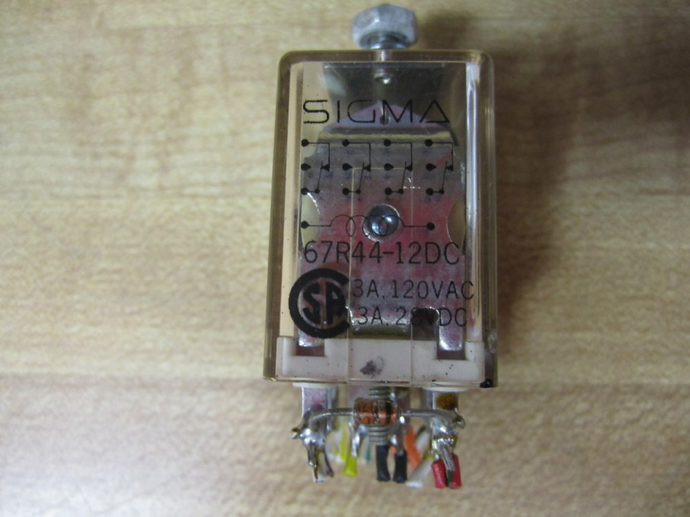 Sigma 67R44-12DC Relay 67R4412DC