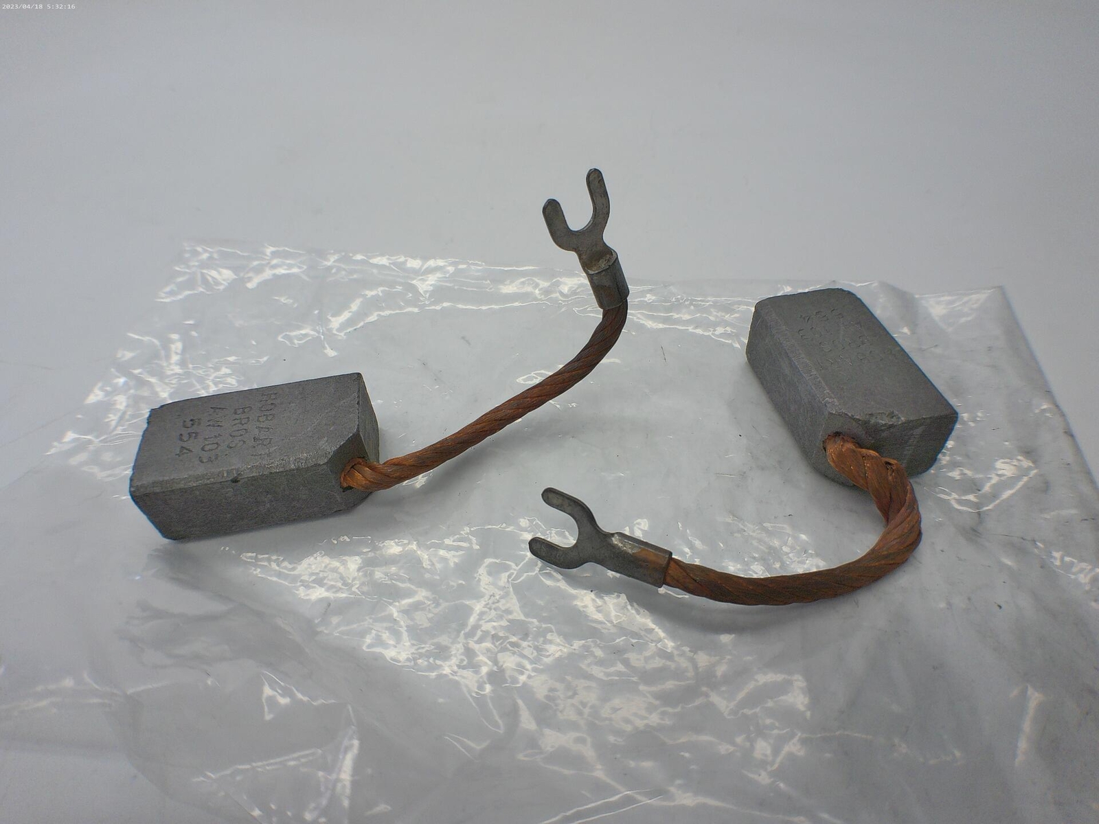 HOBART AW103-554 CARBON BRUSH LOT OF 2 NSNP