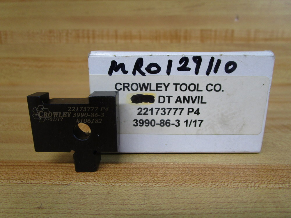 Crowley Tool 3990-86-3 Anvil 22173777 P4 MRO129110