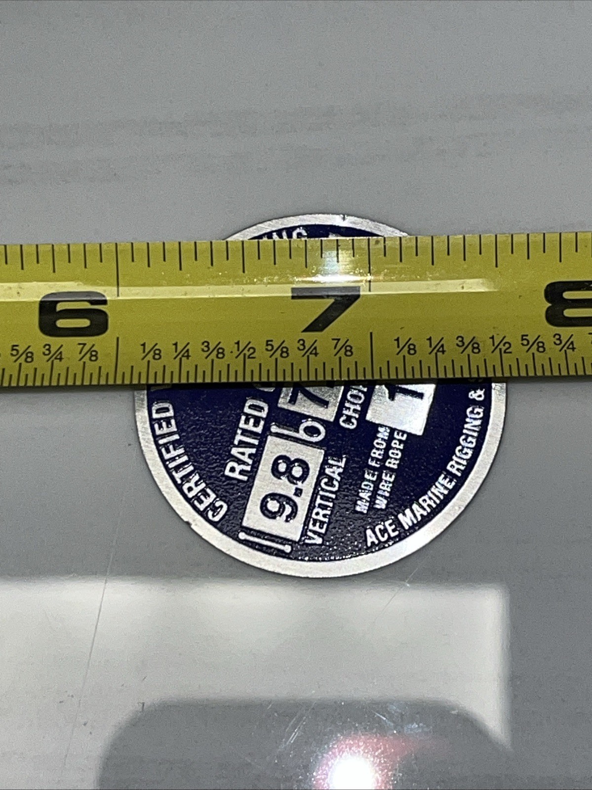 250 QTY! BULK LOT Certified Wire Rope & Rigging Sling Tag 1-1/2” 9.8 7.2 1”