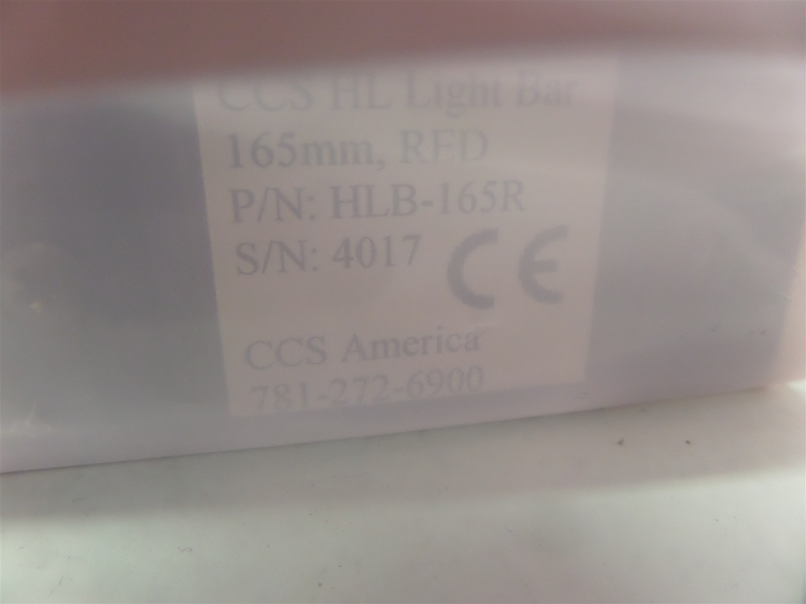 CCS HL Light Bar HLB-165R 165mm Red