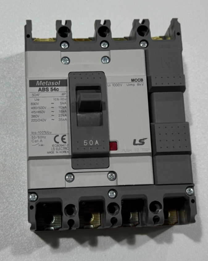 LS ELECTRIC METASOL MCCB ABS54C 50A 4P | MOLDED CASE CIRCUIT BREAKER |