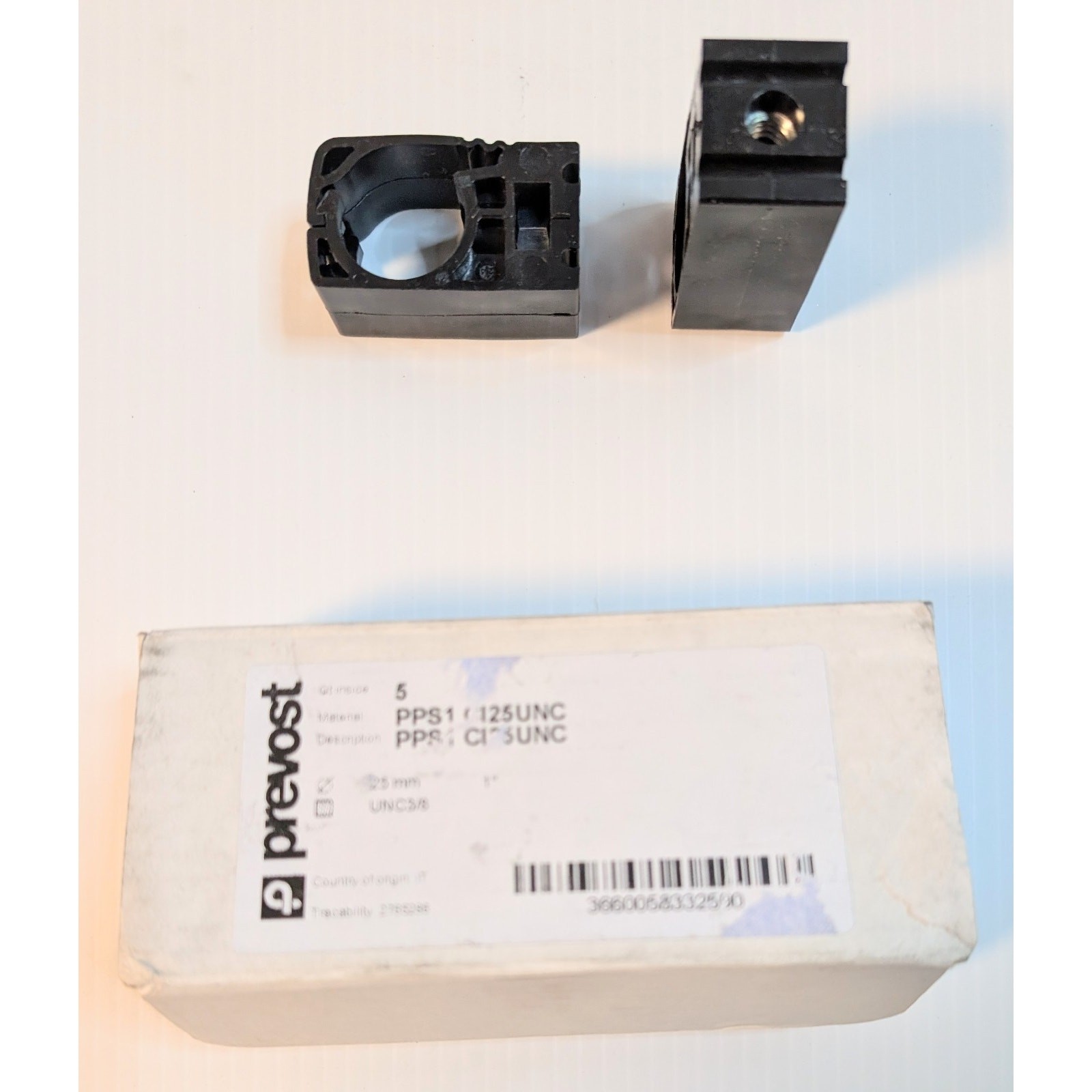 NEW LOT 5 PREVOST Pipe Clamp 1″ 3/8″ Thread BRACKET PPS1 CI25UNC 25mm