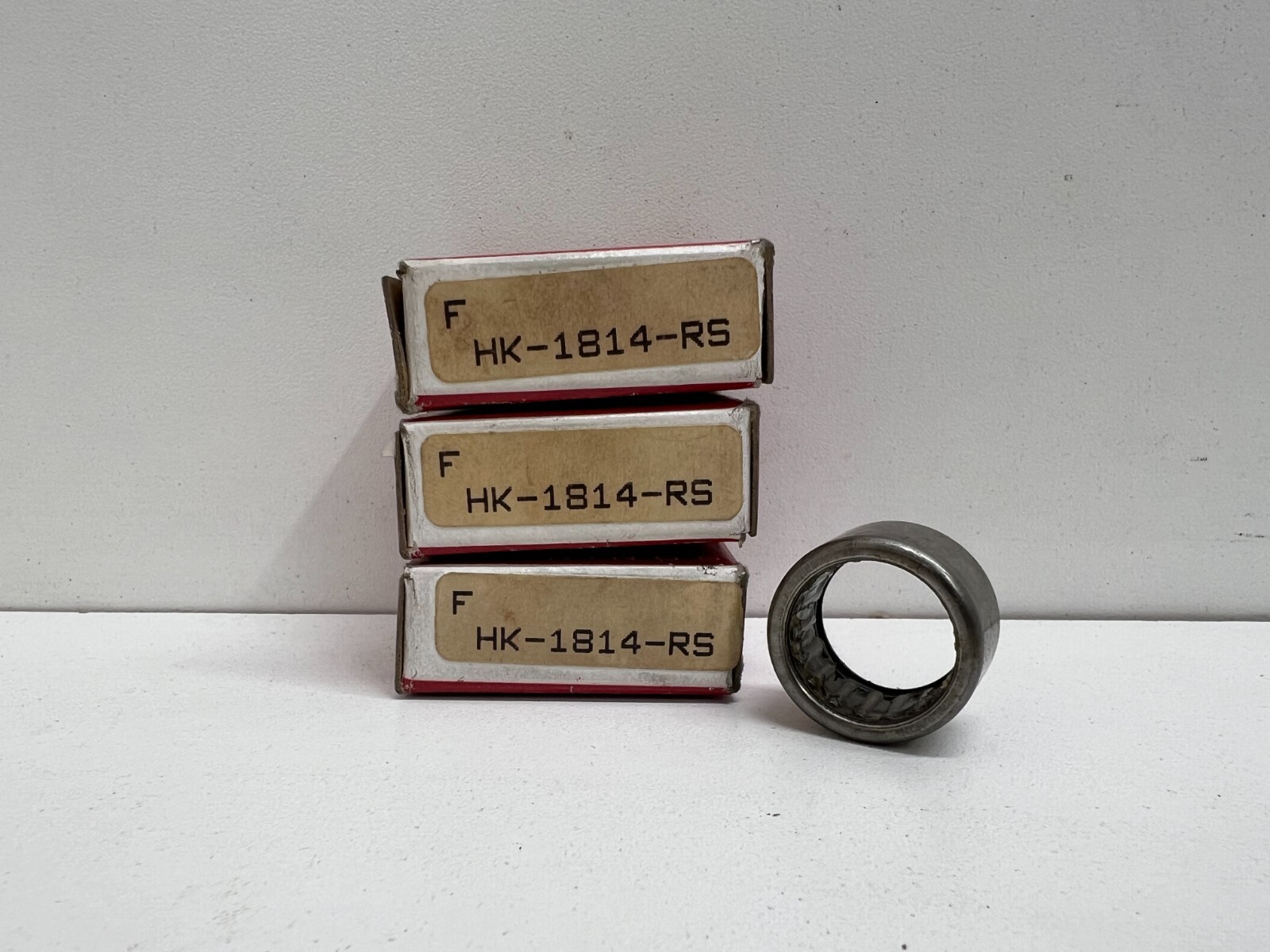 LOT OF (3) NEW OLD STOCK! CONSOLIDATED FAG NEEDLE ROLLER BEARINGS HK-1814-RS