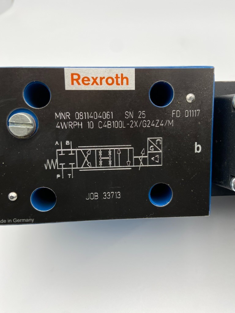 Rexroth – Directional Valve- 0811404061, 4WRPH10C4B100L-2X/G24Z4/M -Genuine-New