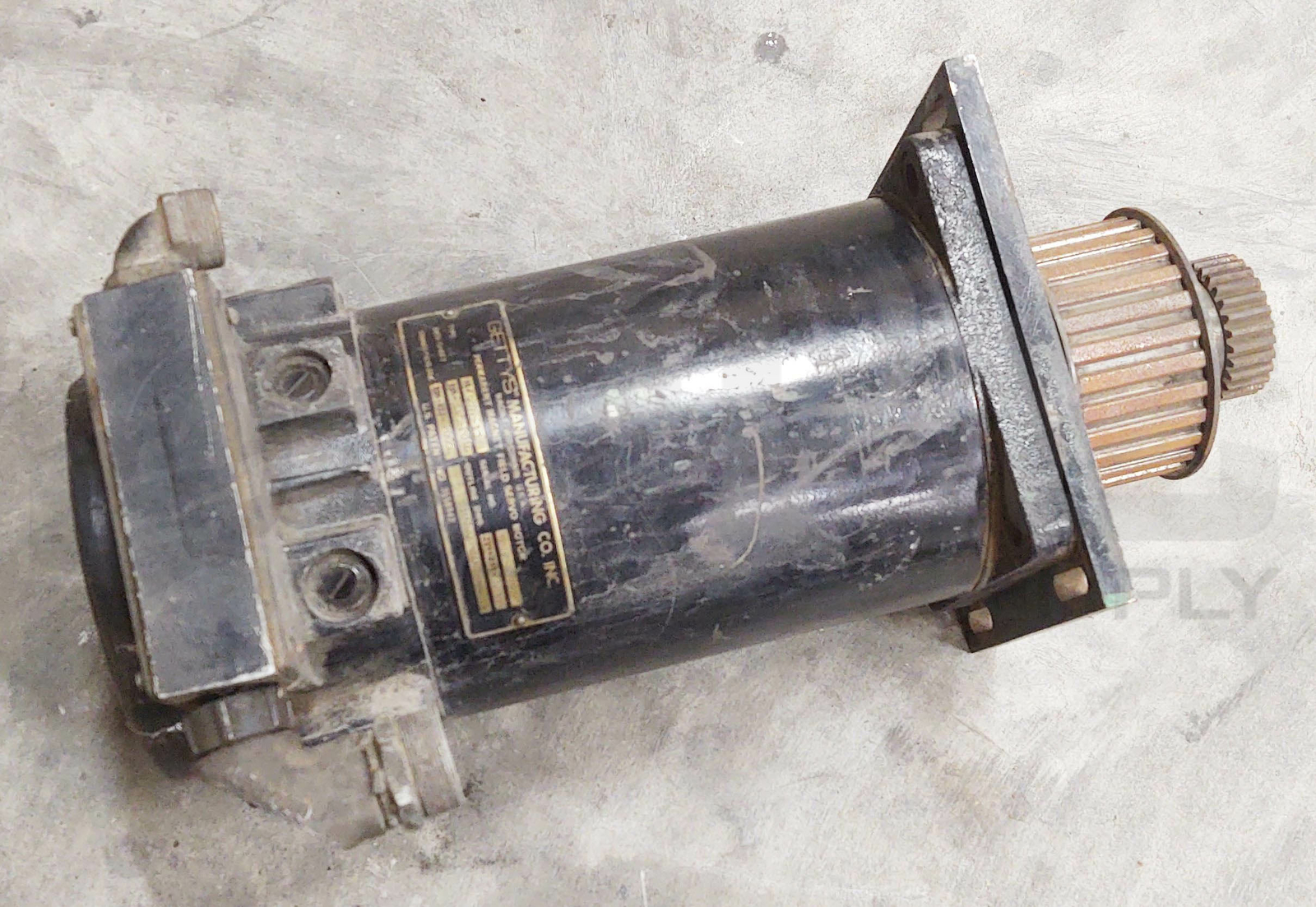 GETTYS MANUFACTURING CO. 16-0072-13 PERMANENT FIELD SERVO MOTOR