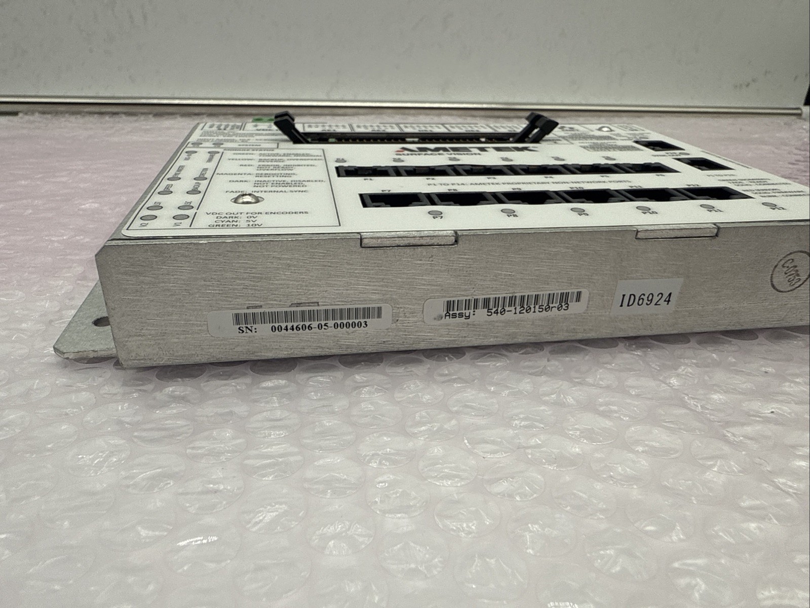 Ametek Cognex Surface Vision SYNC Distribution Module Panel # 540-120150