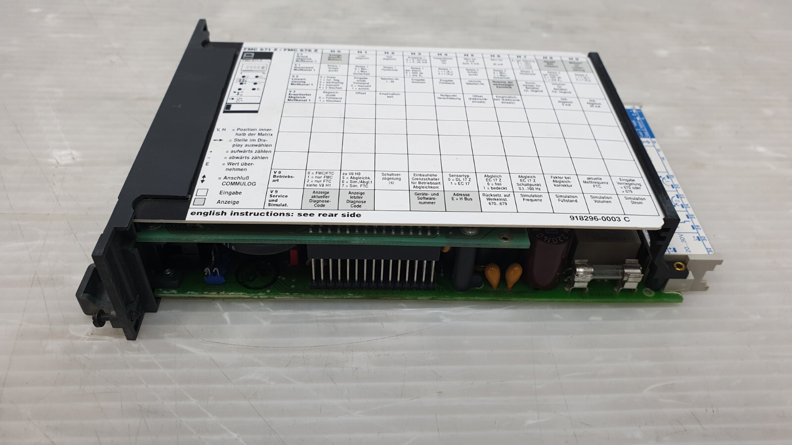 Endress Hauser FMC 671Z, PA-VI 810.59 / PA-VI 830.24 Silometer 918262-0041 24VDC