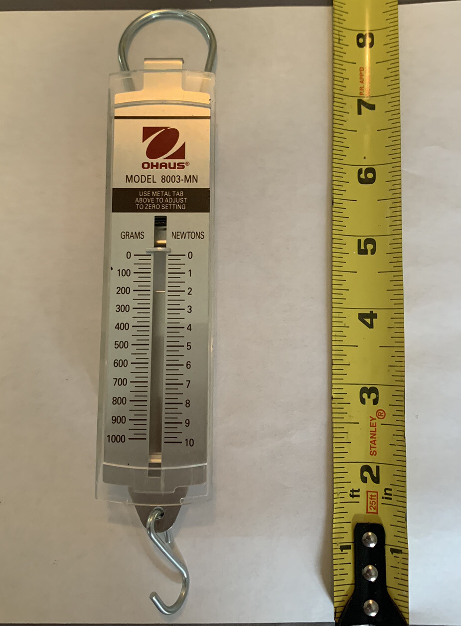 OHAUS 8008-MN Hanging Scale,Linear,5000g/50 N Capacity