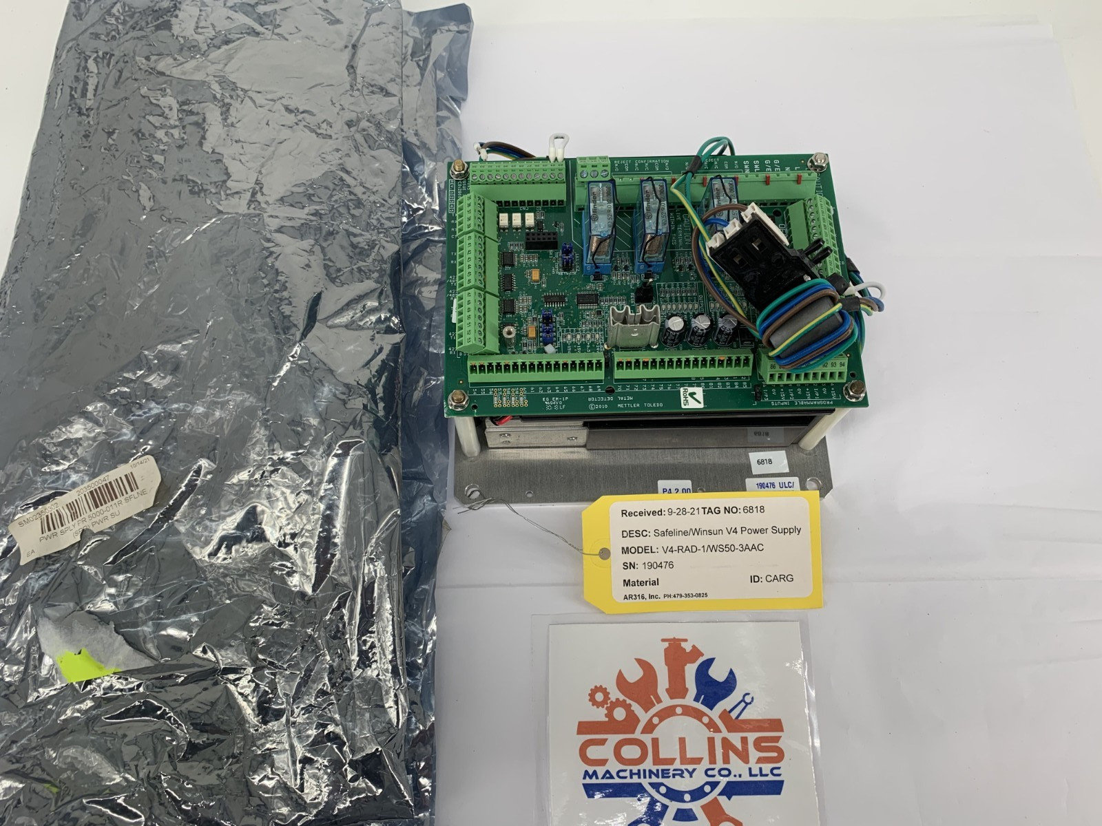 Mettler Toledo Safeline/Winsun V4-RAD-1/WS50-3AAC 100-240VAC V4 Power Supply