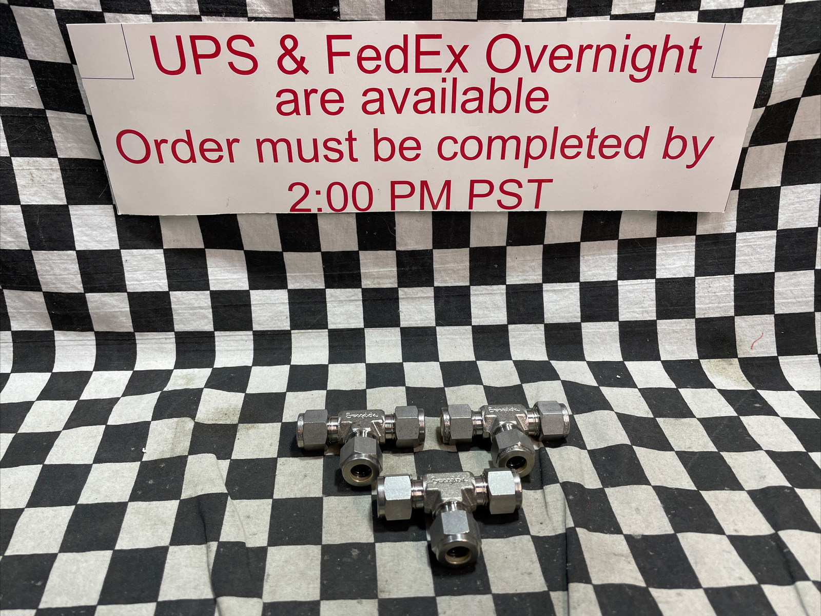 Swagelok Union Tee 3/8″, SS-600-3, SS6003, LOT OF 3, SHIPSAMEDAY #YB7