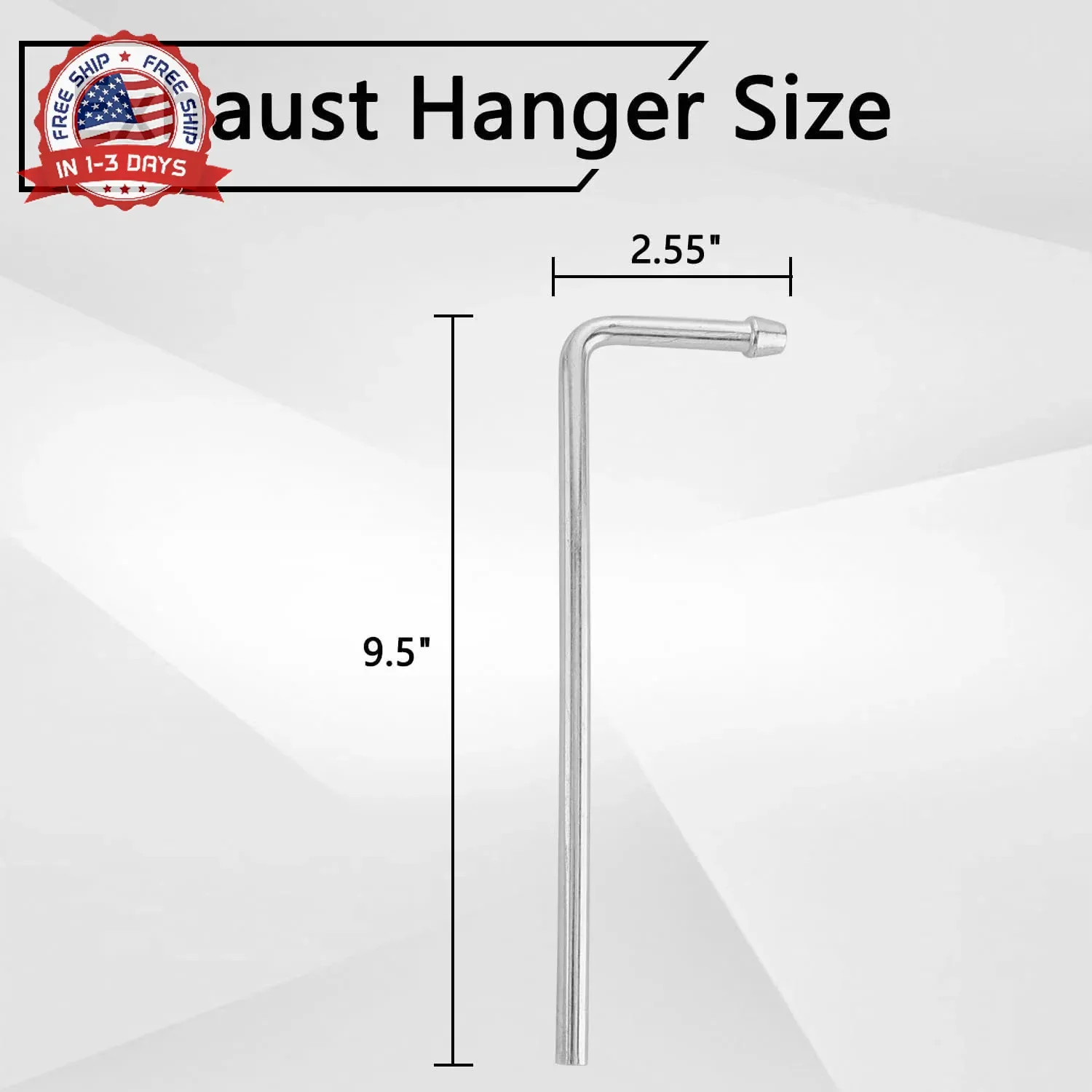Exhaust Hanger Rods 4 Pcs 9.5″ Long 90 Degree Degree Bent Weld On Exhaust Hanger