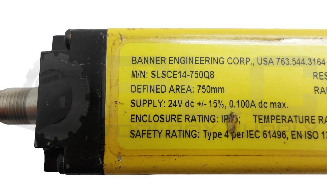 BANNER SLSCE14-750Q8 EZ-SCREEN EMITTER RANGE 0.1-6M DEFINED AREA 750MM